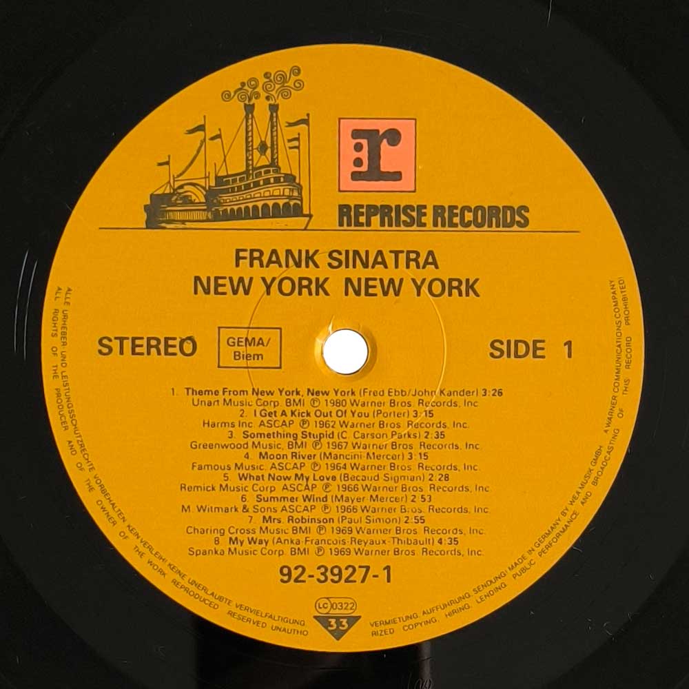 Frank Sinatra - New York New York: His Greatest Hits (LP)
