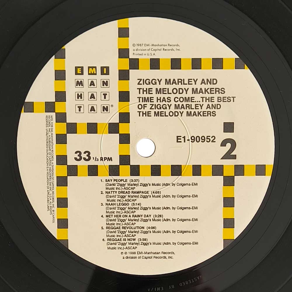 Ziggy Marley And The Melody Makers - Time Has Come... - The Best Of Ziggy Marley And The Melody Makers (LP)