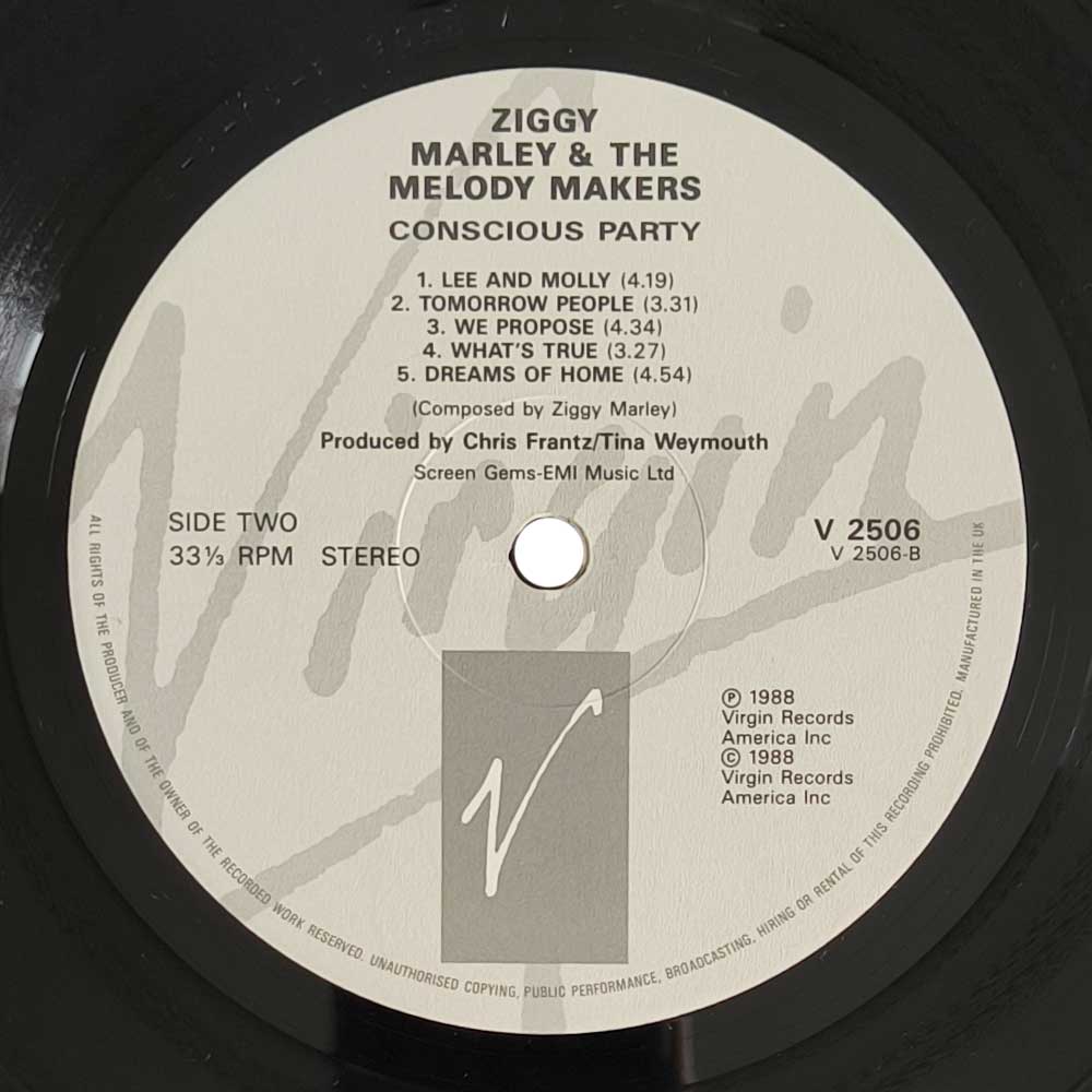 Ziggy Marley And The Melody Makers - Conscious Party (LP)