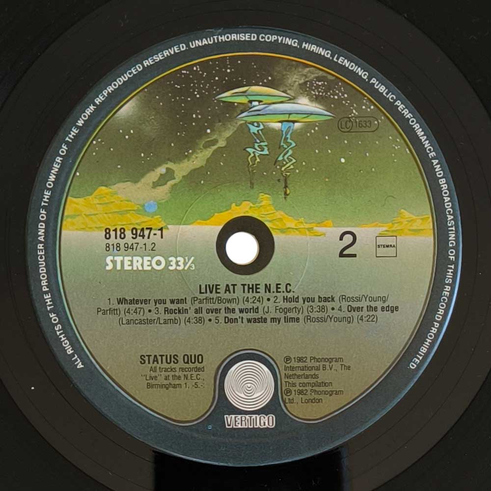 Status Quo – Live At The N.E.C. (LP)