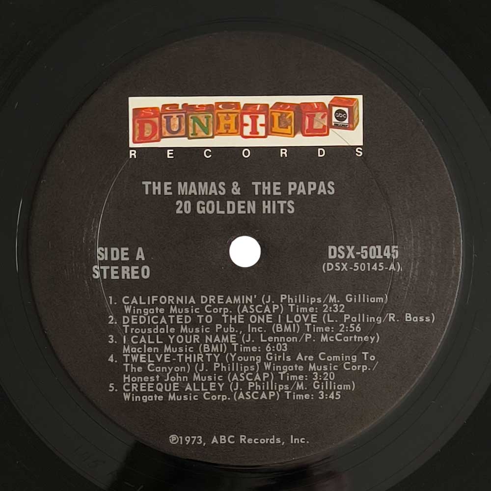 The Mamas & The Papas - 20 Golden Hits (2 LP)