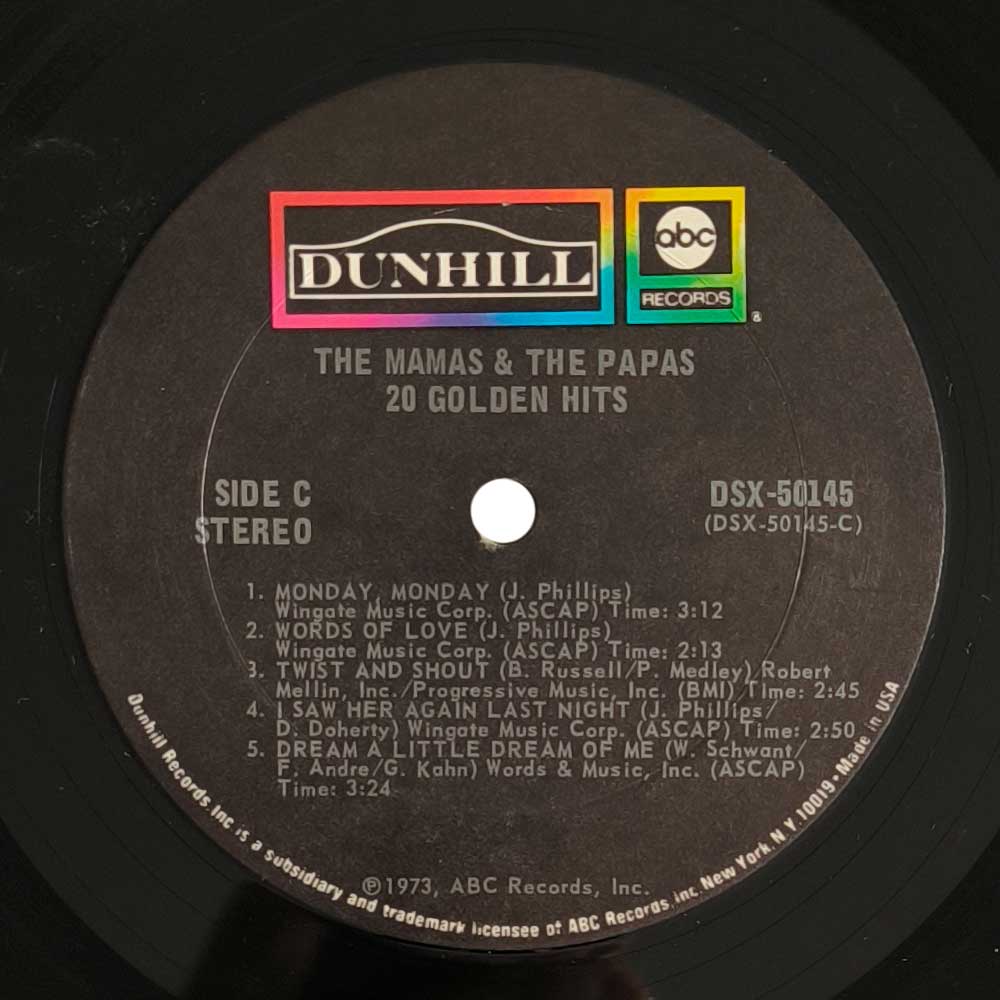 The Mamas & The Papas - 20 Golden Hits (2 LP)