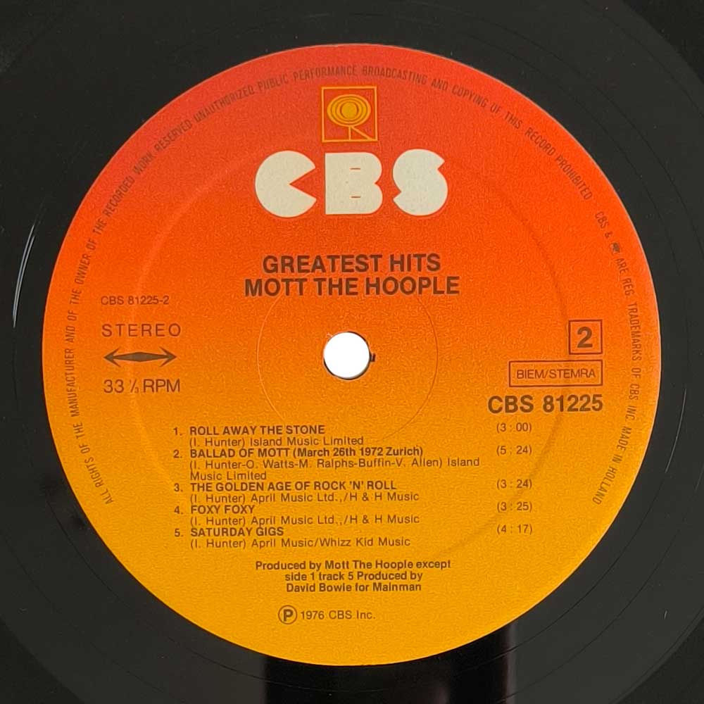 Mott The Hoople - Greatest Hits (LP)