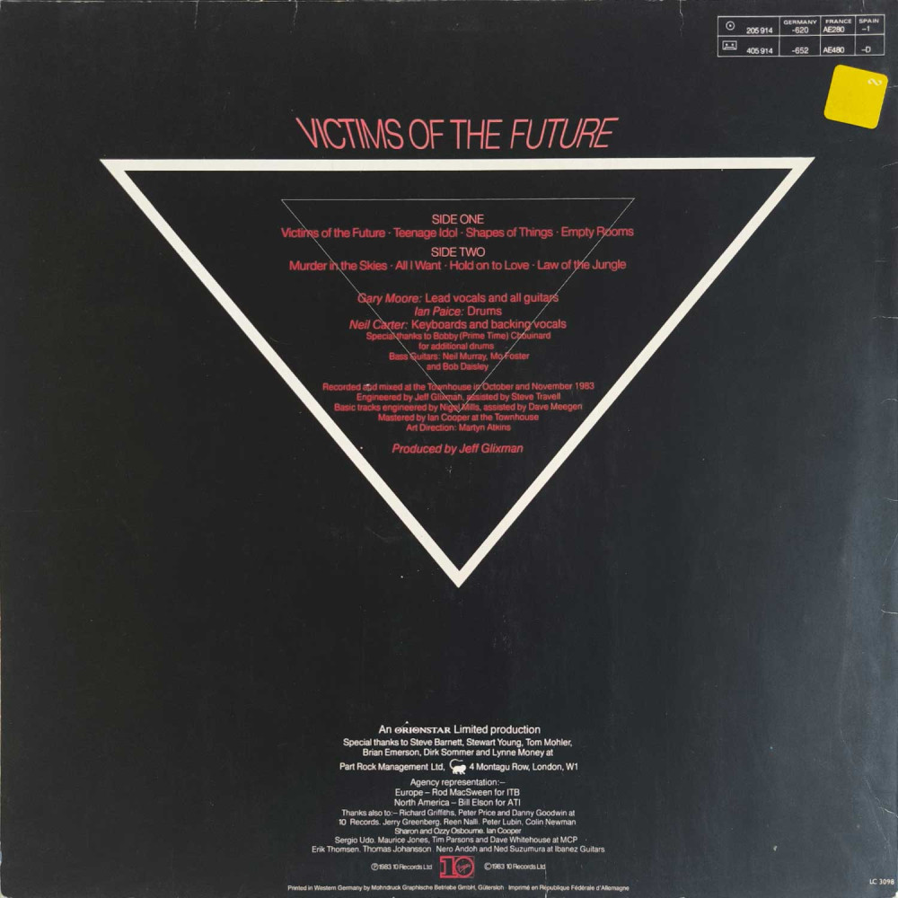 Gary Moore - Victims Of The Future (LP)