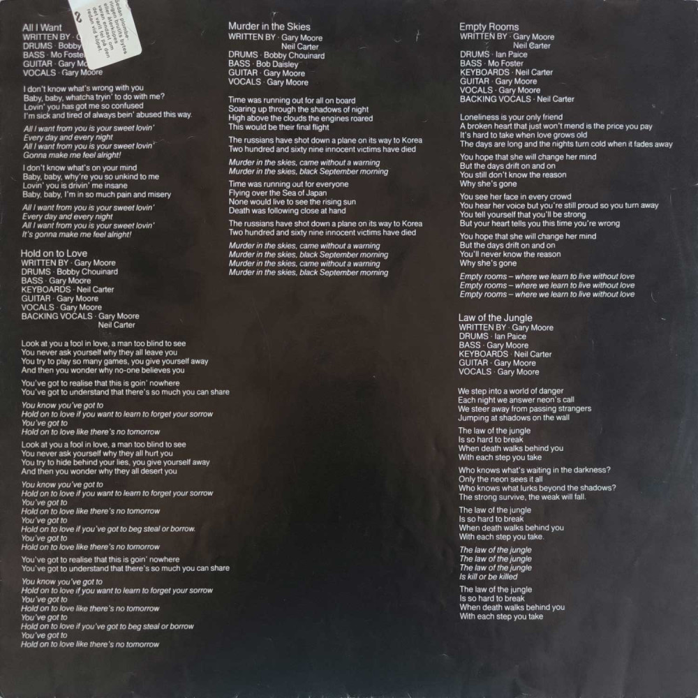 Gary Moore - Victims Of The Future (LP)