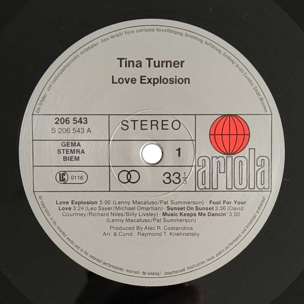 Tina Turner - Love Explosion (L P)