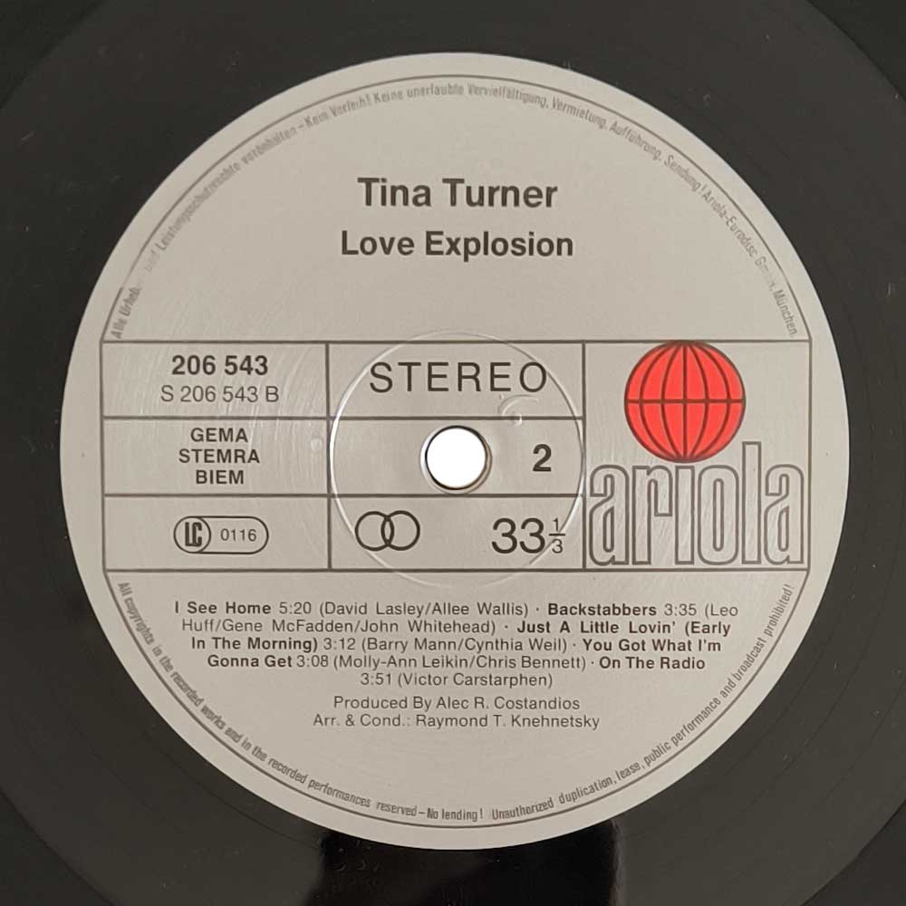 Tina Turner - Love Explosion (L P)