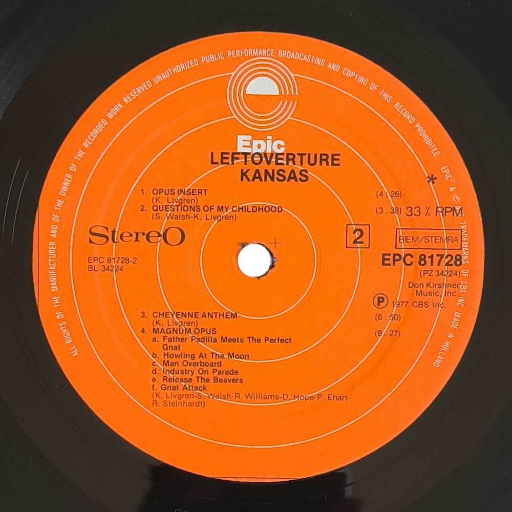 Kansas ‎– Leftoverture (LP)