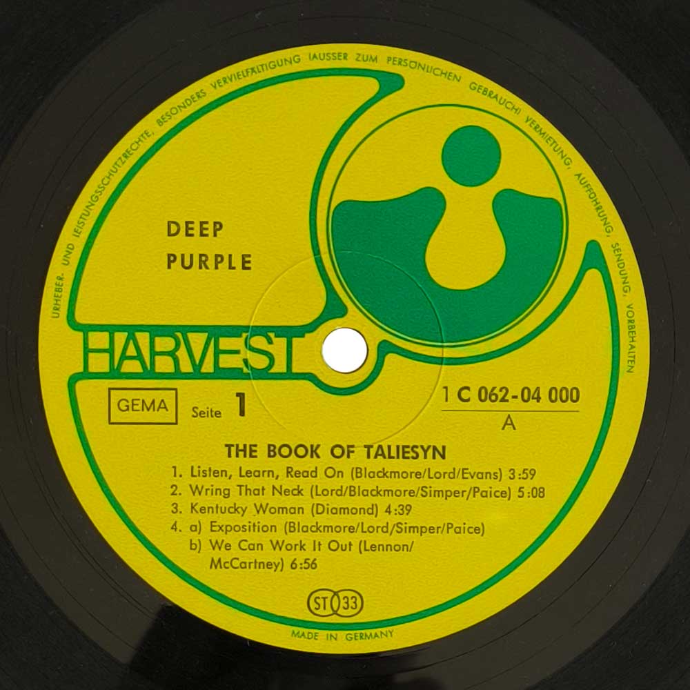 Deep Purple – The Book Of Taliesyn (LP)