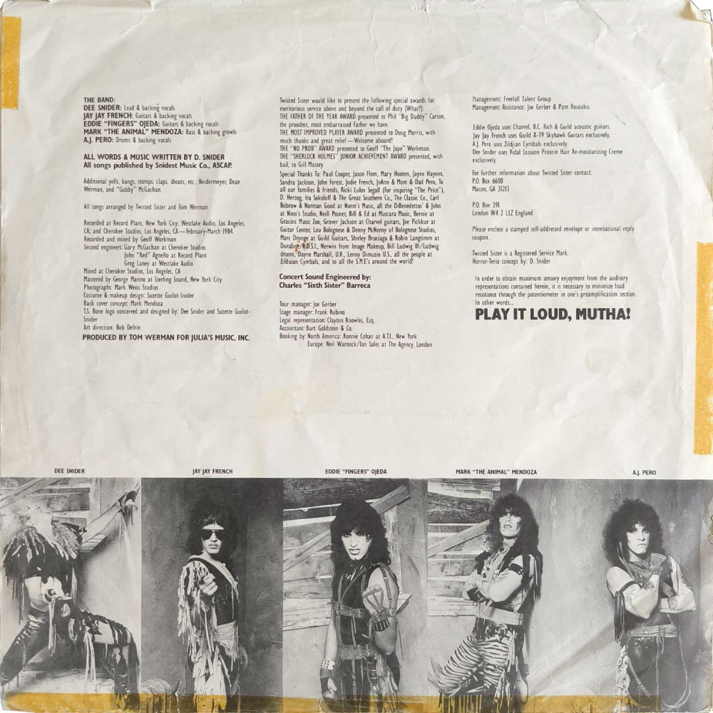 Twisted Sister ‎– Stay Hungry (LP)