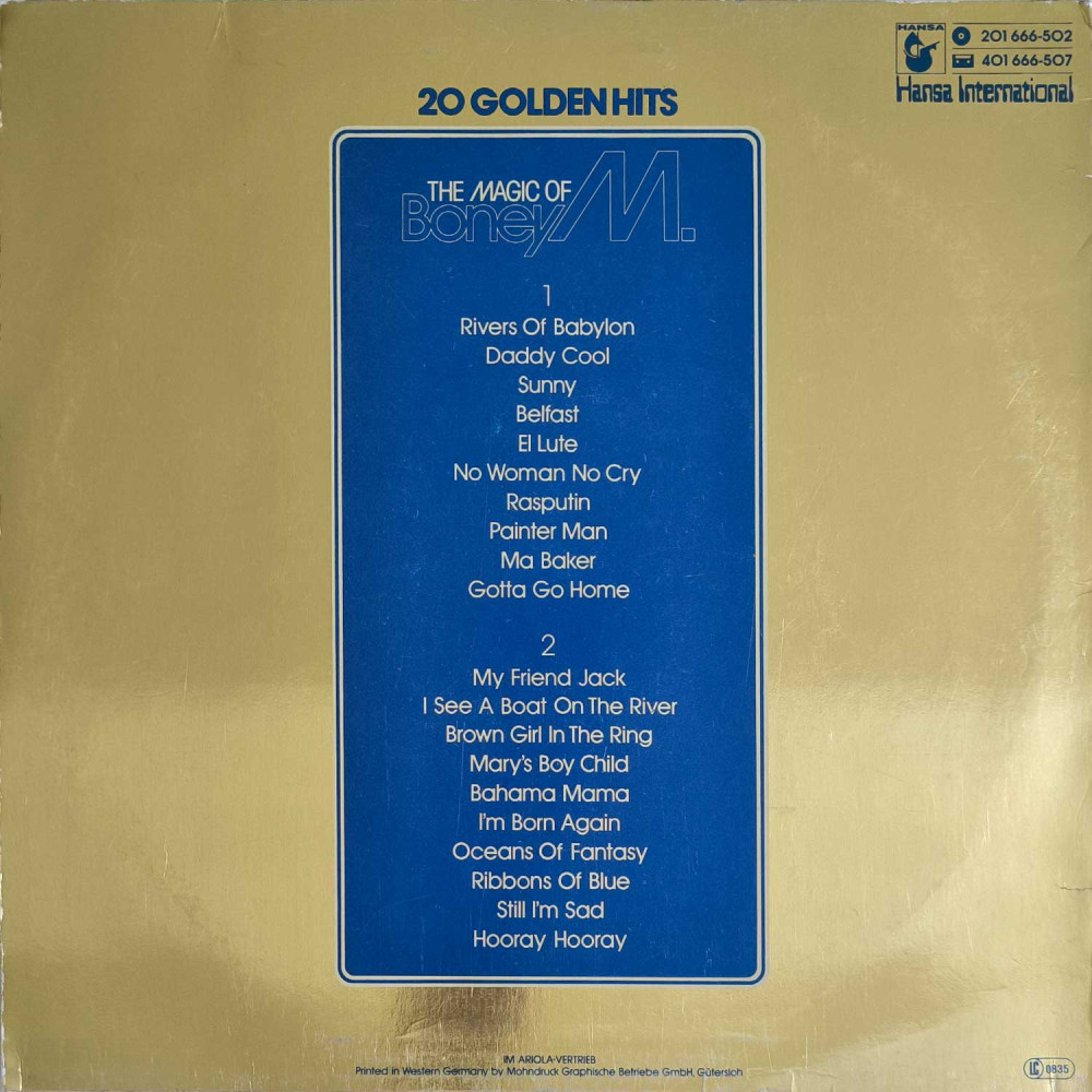 Boney M. - The Magic Of Boney M. - 20 Golden Hits (LP)