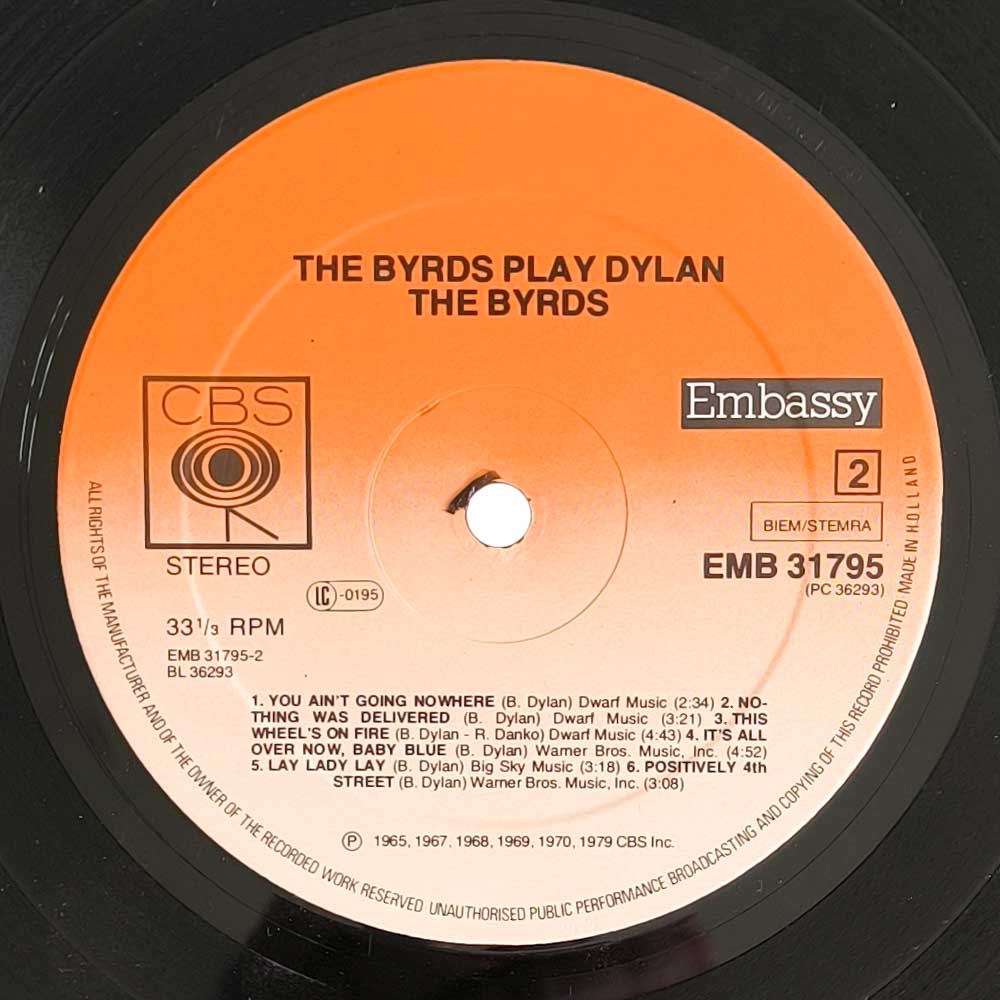 The Byrds - The Byrds Play Dylan (LP)