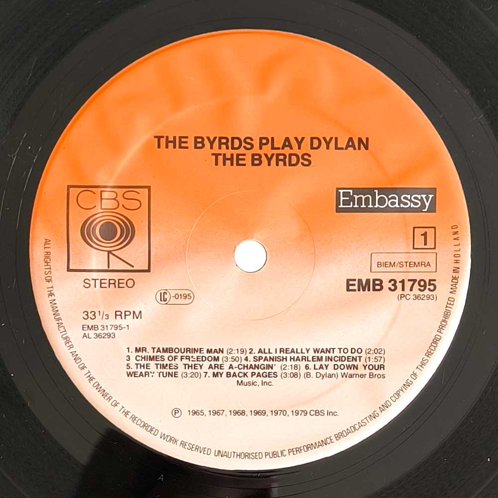 The Byrds - The Byrds Play Dylan (LP)