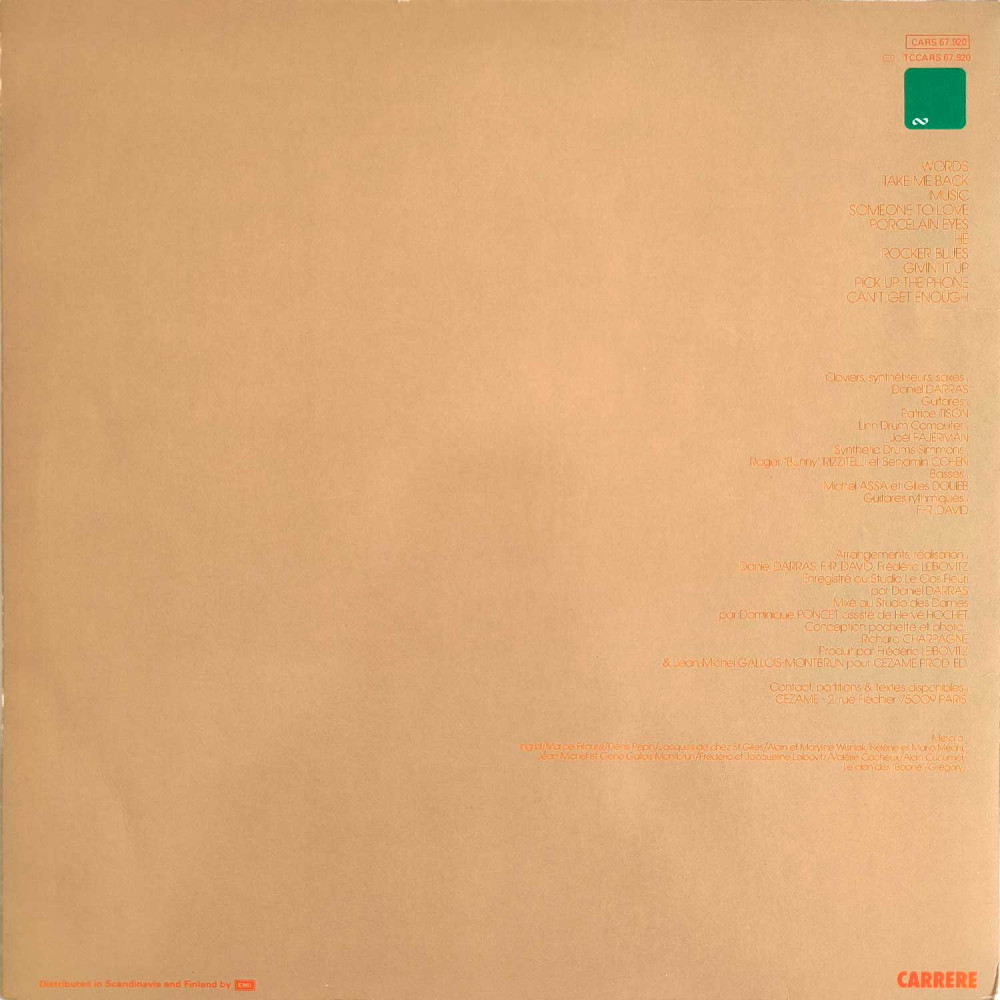 F.R. David - Words (LP)