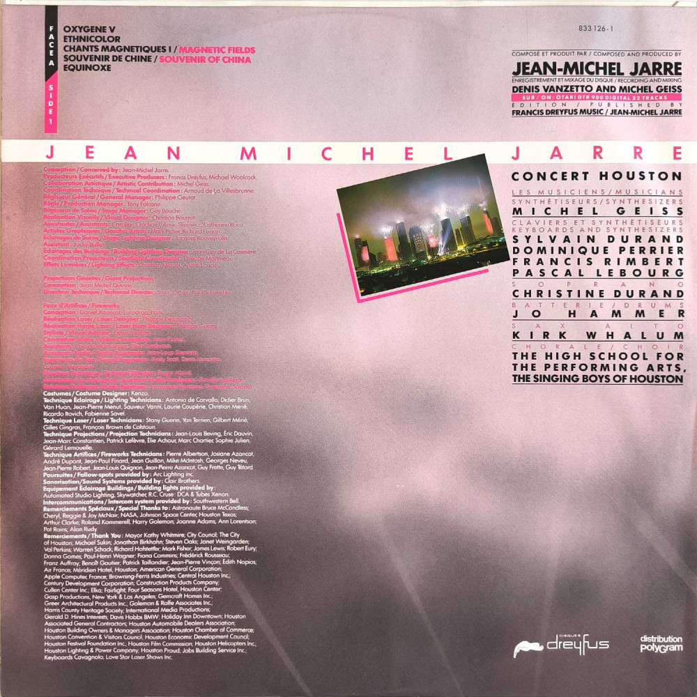 Jean Michel Jarre - En Concert Houston / Lyon (LP)