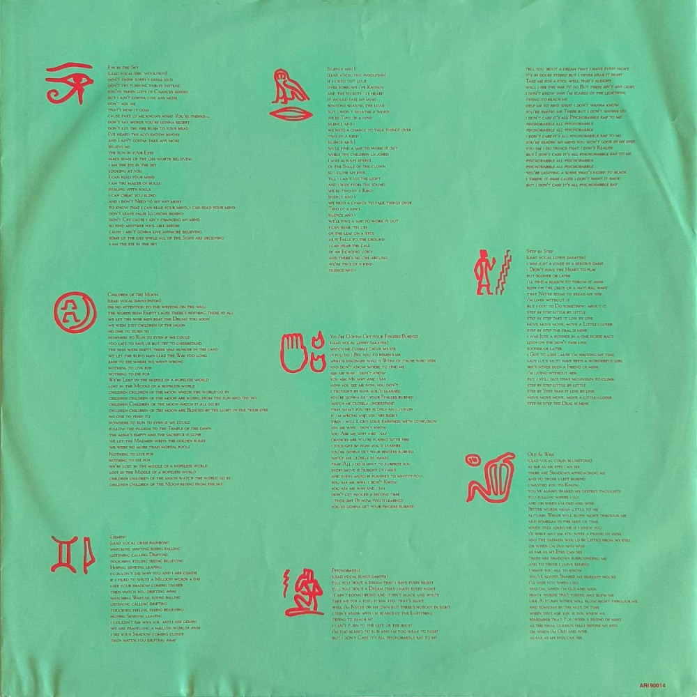 The Alan Parsons Project ‎– Eye In The Sky (LP)