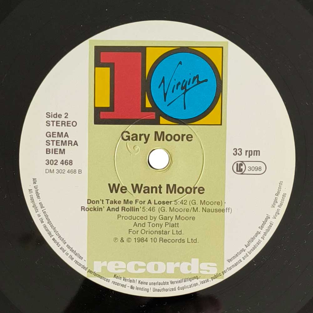 Gary Moore – We Want Moore! (2 LP)