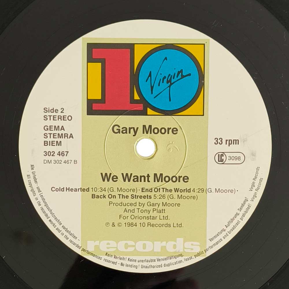 Gary Moore – We Want Moore! (2 LP)