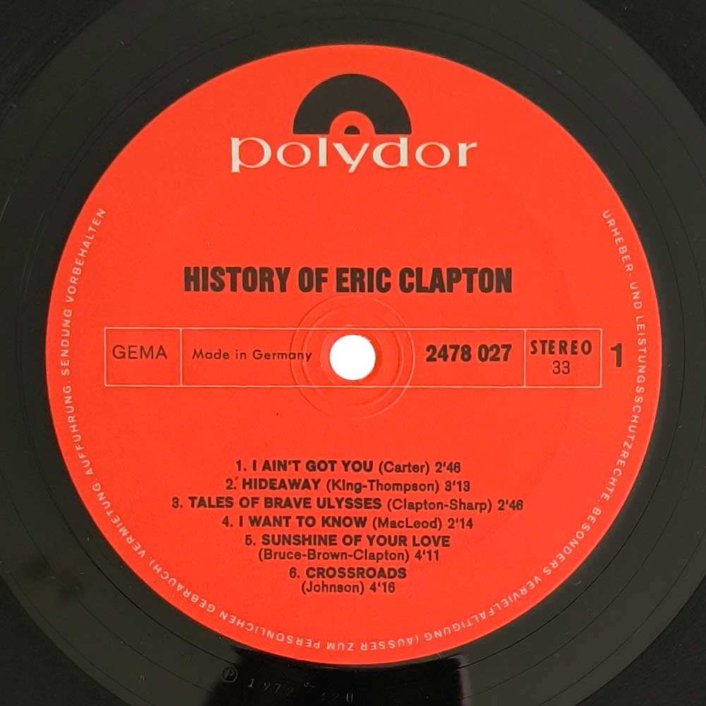 Eric Clapton - The History Of Eric Clapton (2LP)