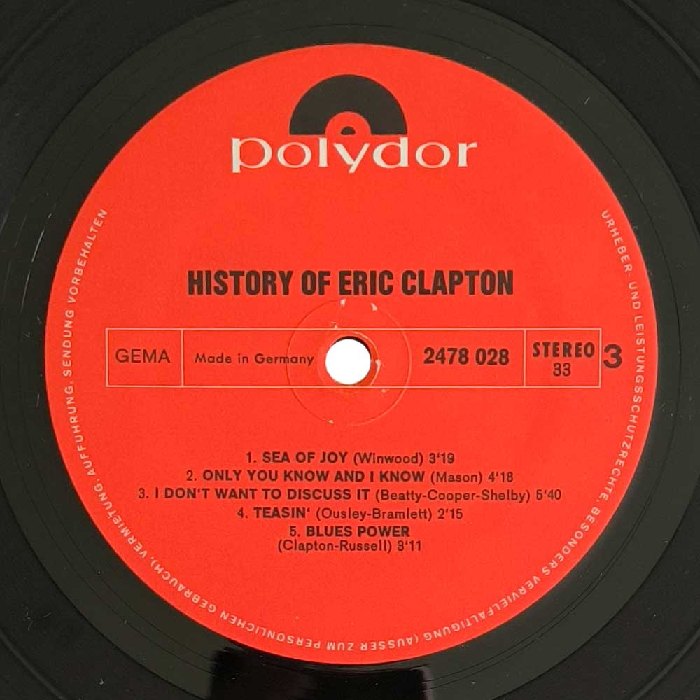 Eric Clapton - The History Of Eric Clapton (2LP)