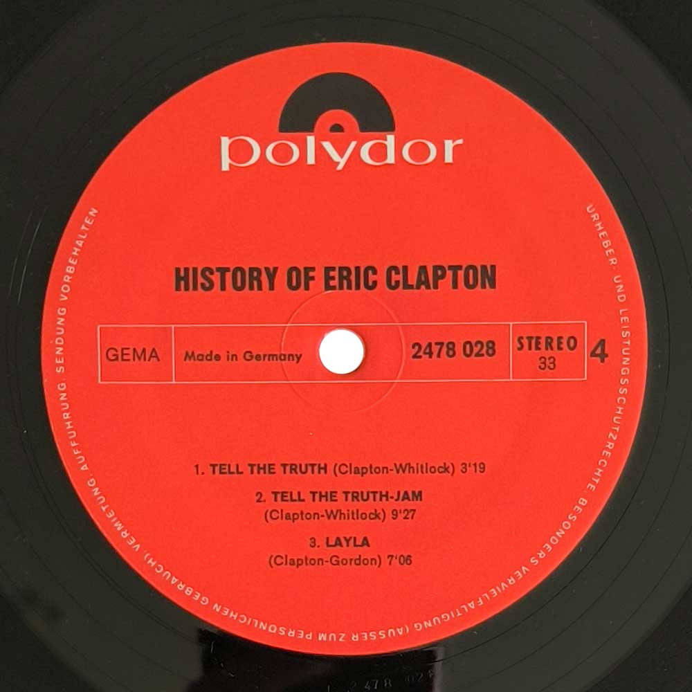 Eric Clapton - The History Of Eric Clapton (2LP)