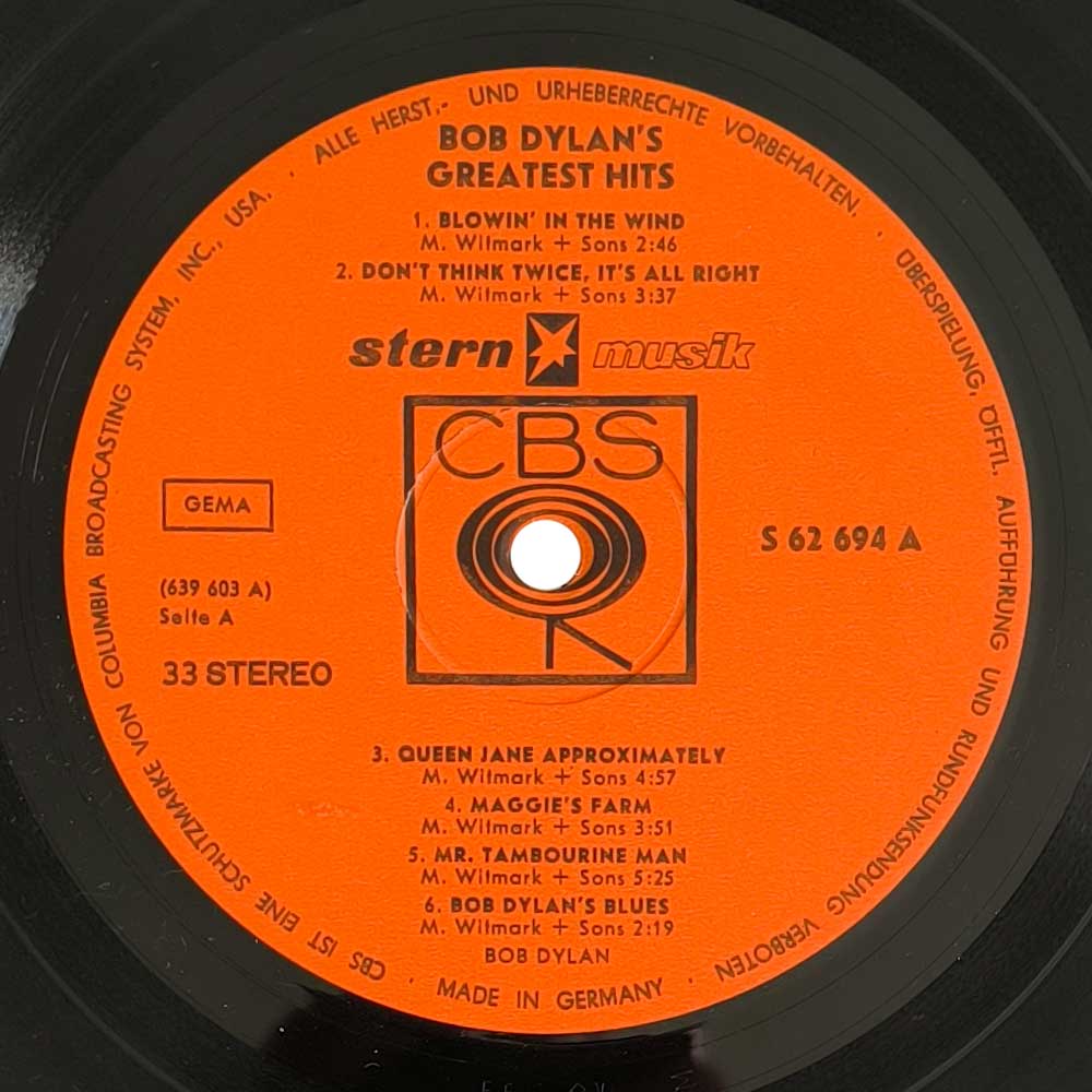 Bob Dylan - Bob Dylan's Greatest Hits (LP)
