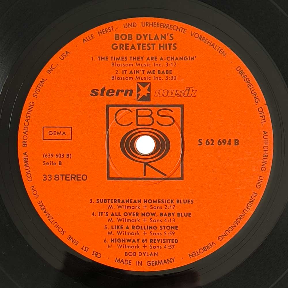 Bob Dylan - Bob Dylan's Greatest Hits (LP)