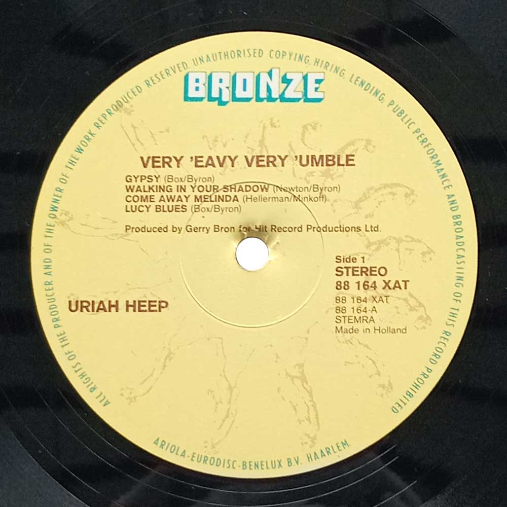 Uriah Heep – ...Very 'Eavy ...Very 'Umble (LP)