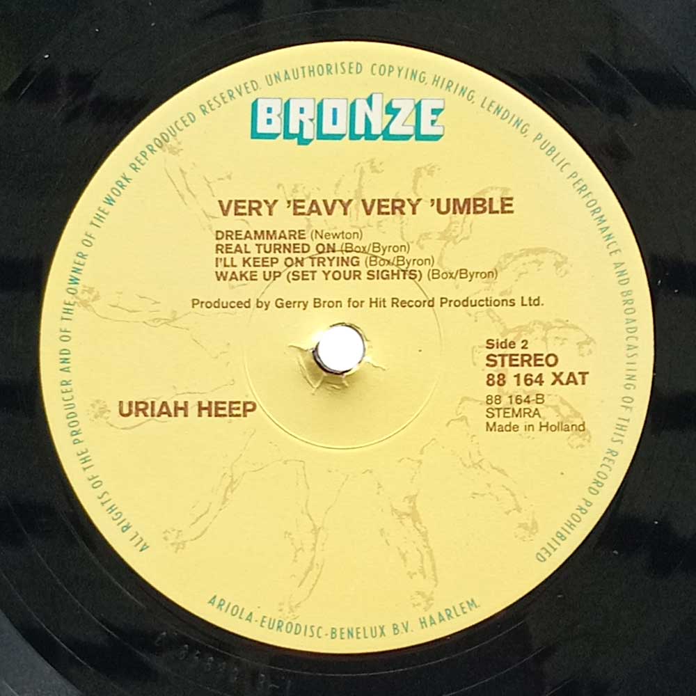 Uriah Heep – ...Very 'Eavy ...Very 'Umble (LP)