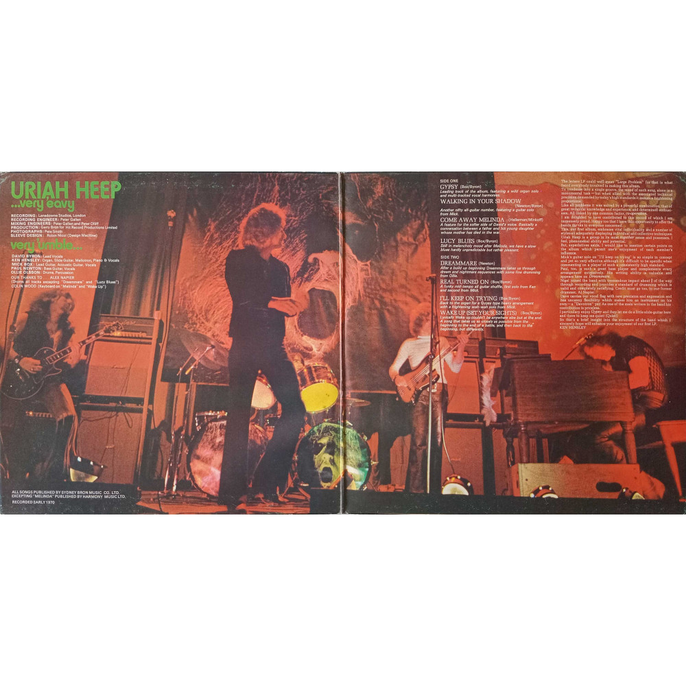 Uriah Heep – ...Very 'Eavy ...Very 'Umble (LP)