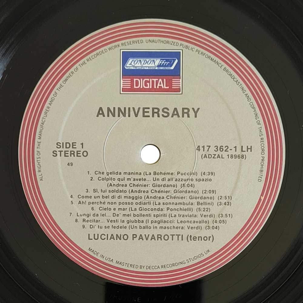Pavarotti - Anniversary (LP)