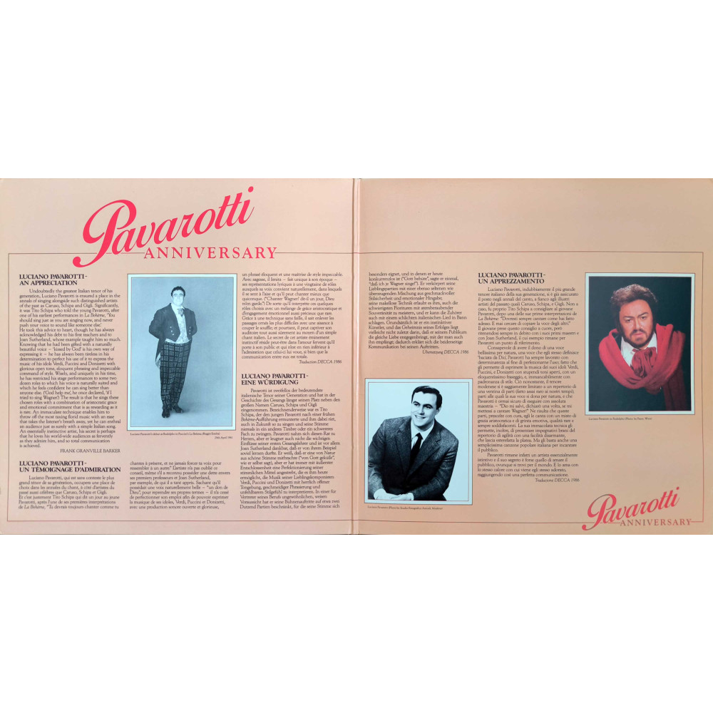 Pavarotti - Anniversary (LP)