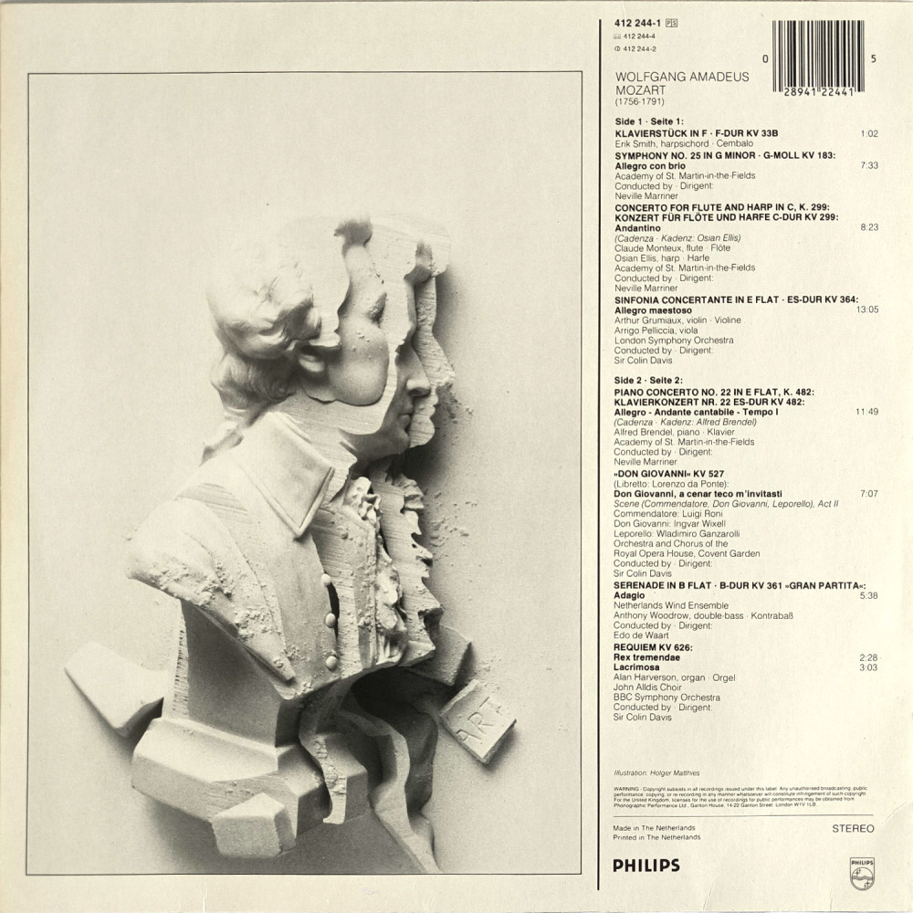Wolfgang Amadeus Mozart, Academy Of St. Martin-in-the-Fields, Neville Marriner, And Others - The Best Of Wolfgang Amadeus Mozart (LP)