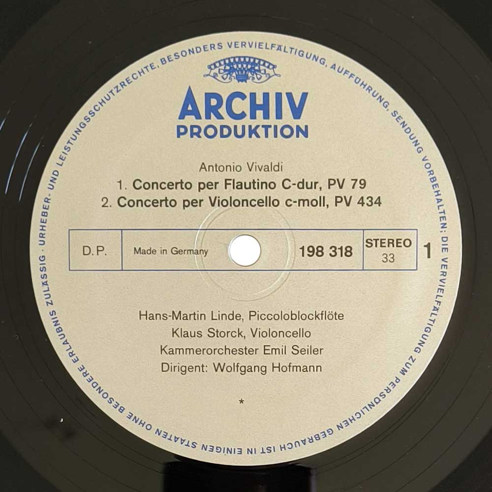 Antonio Vivaldi – Konzerte • Concertos (LP)