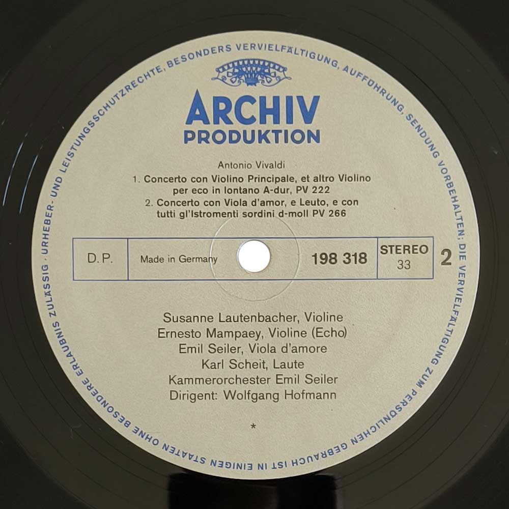 Antonio Vivaldi – Konzerte • Concertos (LP)