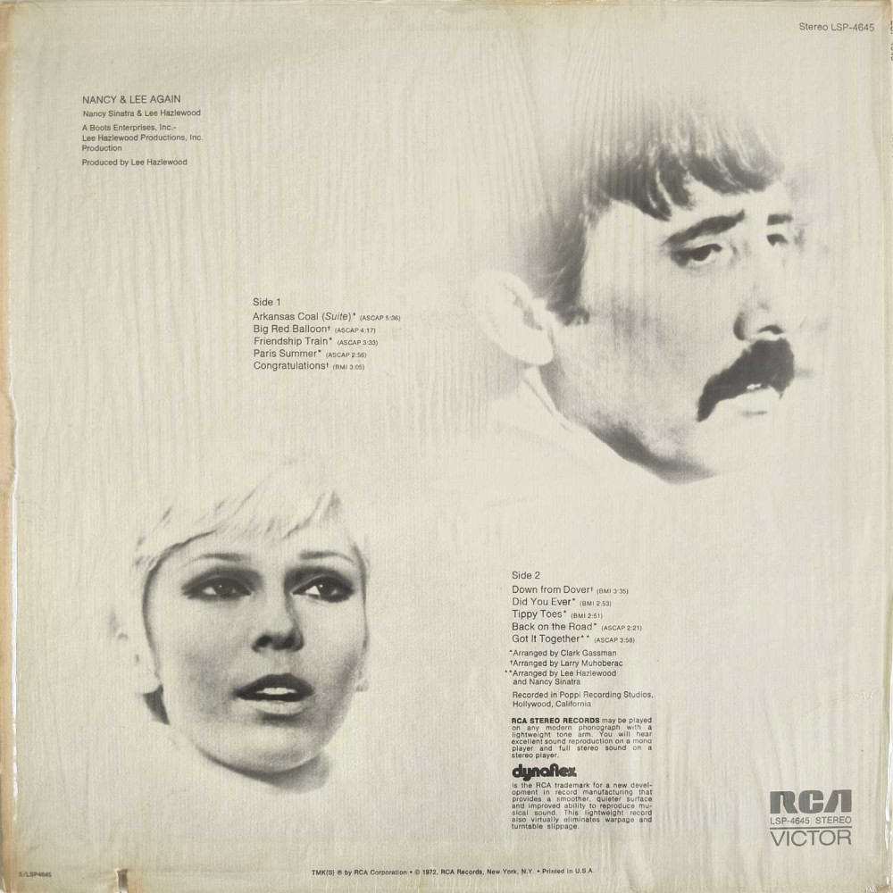 Nancy Sinatra & Lee Hazlewood – Nancy & Lee Again (LP)