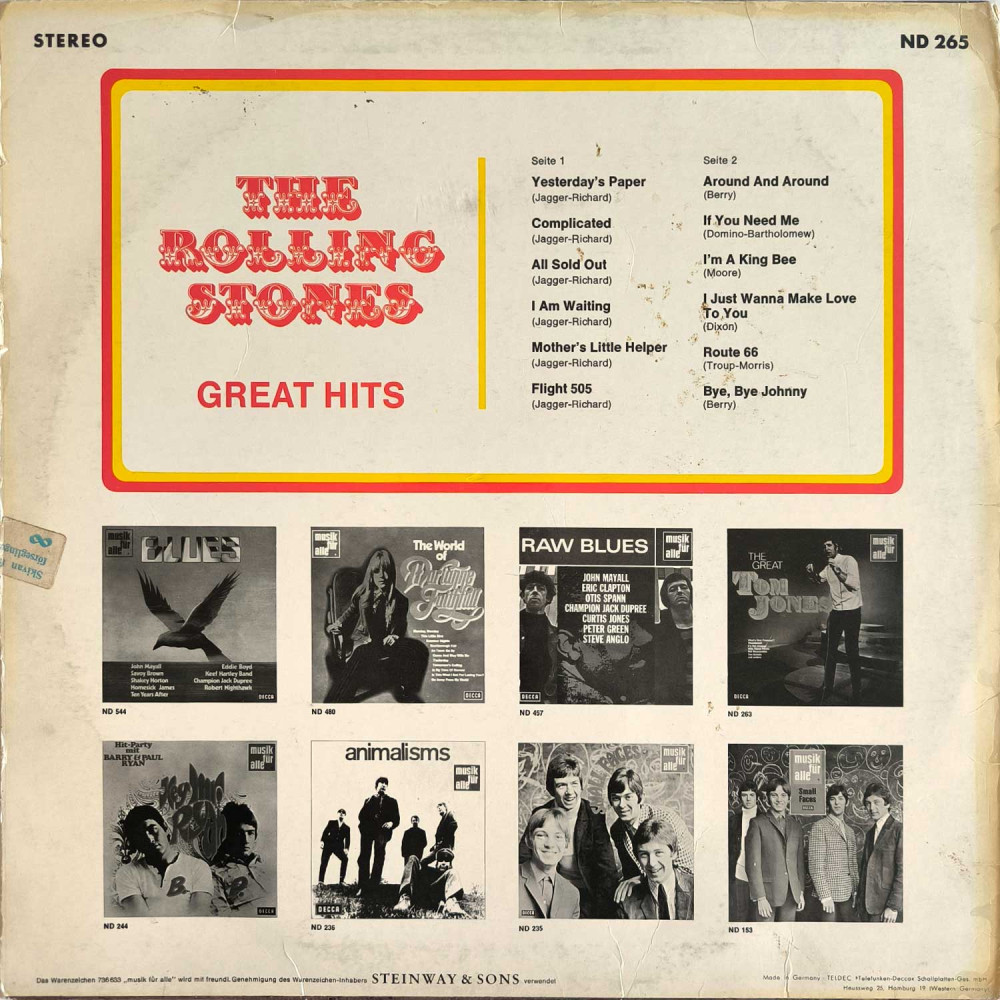 The Rolling Stones – Great Hits (LP)