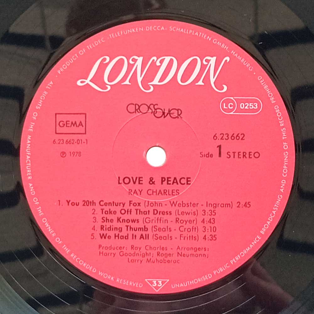 Ray Charles – Love & Peace (LP)