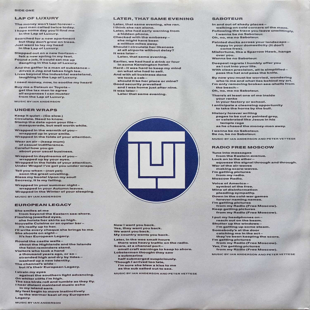 Jethro Tull – Under Wraps (LP)