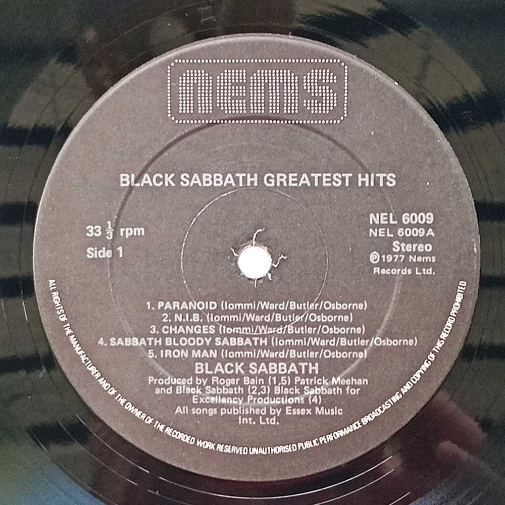 Black Sabbath – Greatest Hits (LP)