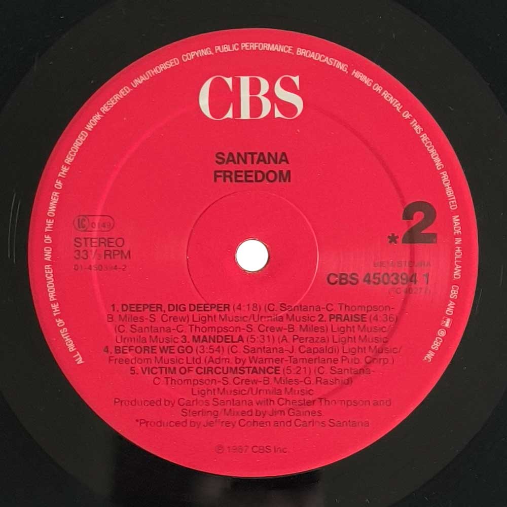Santana - Freedom (LP)