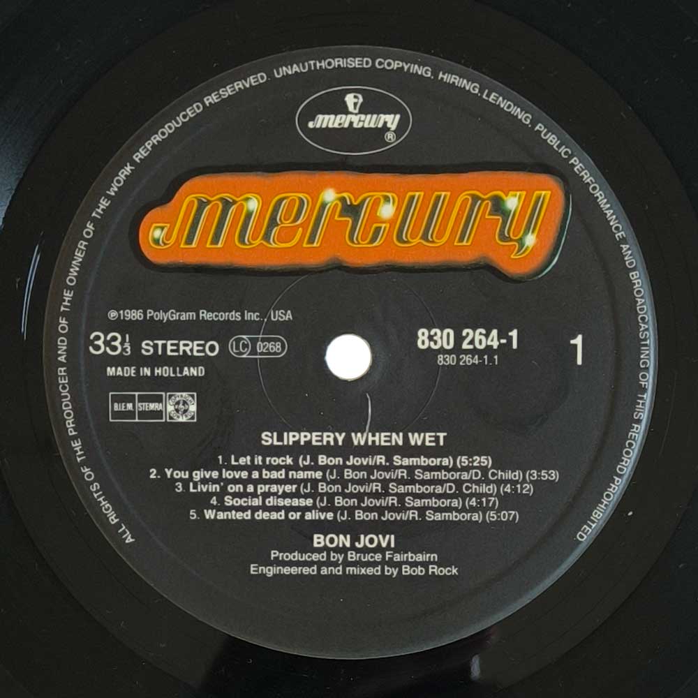 Bon Jovi - Slippery When Wet (LP)