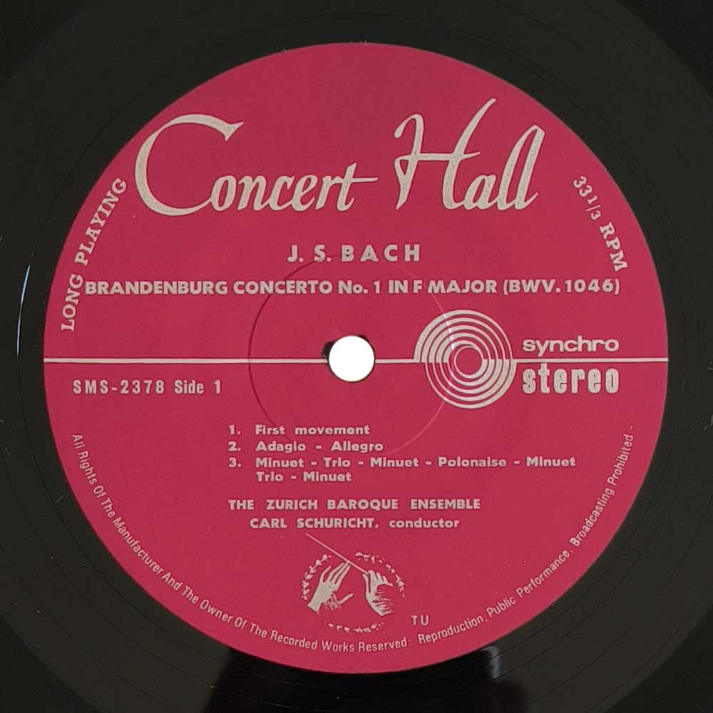 J. S. Bach – Das Zürcher Barock-Ensemble - Carl Schuricht – Die Sechs Brandenburgischen Konzerte (2 LP)