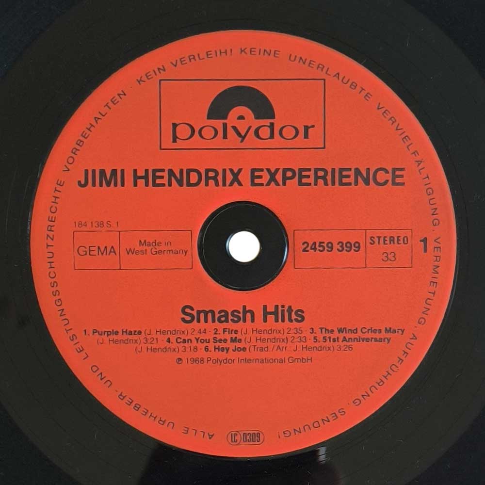 Jimi Hendrix Experience – Smash Hits (LP)