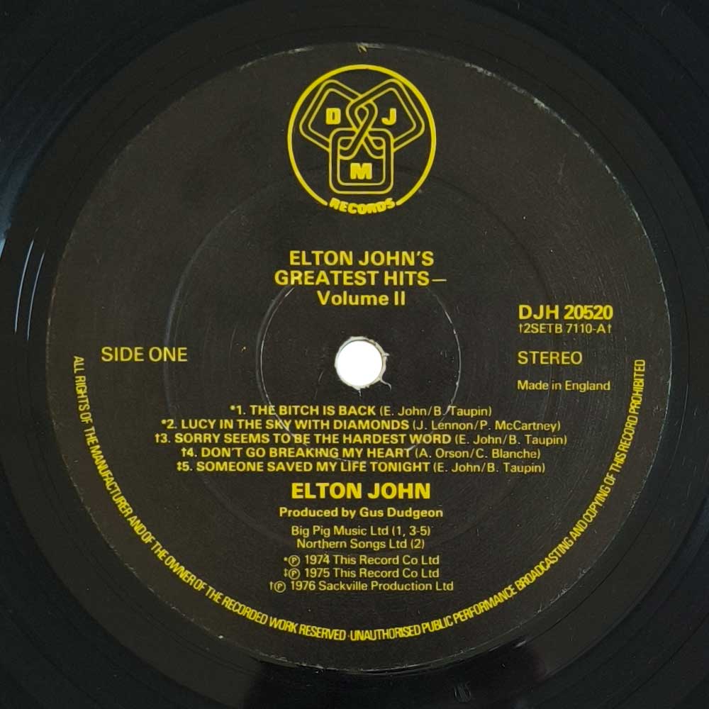 Elton John – Elton John's Greatest Hits Volume II (LP)