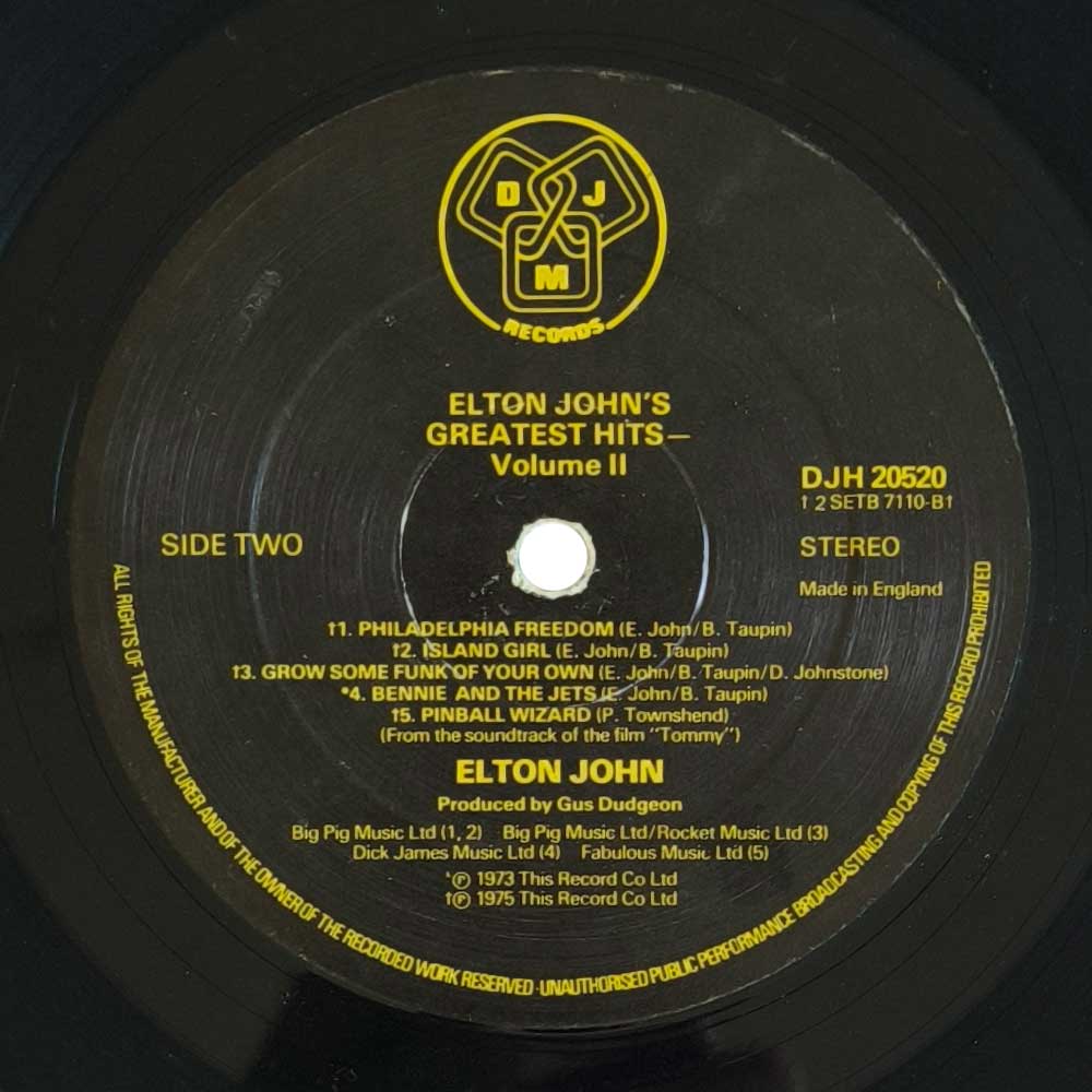 Elton John – Elton John's Greatest Hits Volume II (LP)