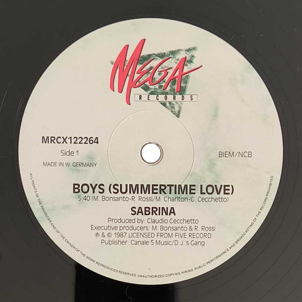 Sabrina - Boys (Summertime Love) (LPs)
