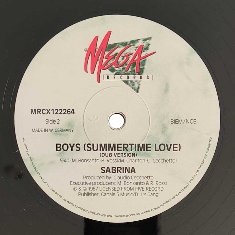 Sabrina - Boys (Summertime Love) (LPs)