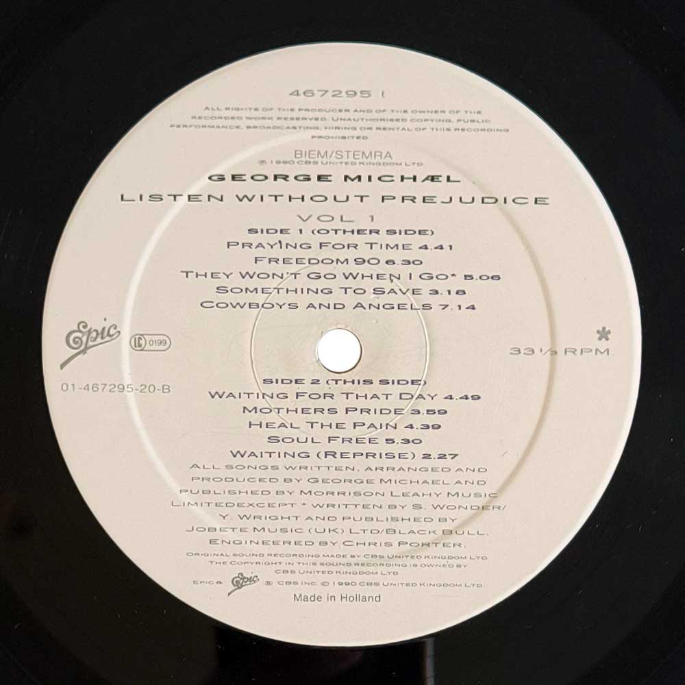 George Michael - Listen Without Prejudice Vol. 1 (L P)