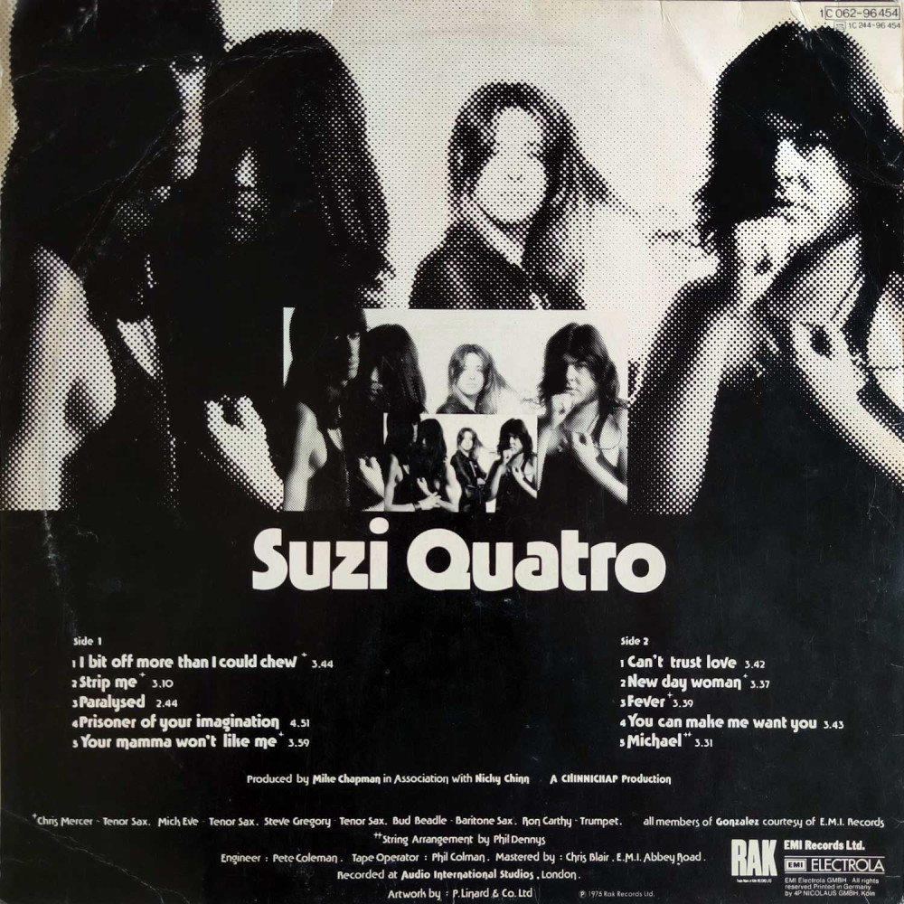 Suzi Quatro ‎– Your Mamma Won't Like Me (LP)